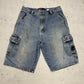 Southpole Vintage Cargoshorts in Hellblau, W34, Vorderansicht