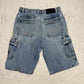 Southpole Vintage Cargoshorts in Hellblau, W34, Rückansicht