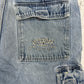 Southpole Vintage Cargoshorts in Hellblau, W34, Logo-Stickerei