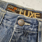 Lot29 Luxe Vintage Baggy Jeans-Shorts, Größe 32, Etikett