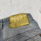 Lot29 Luxe Vintage Baggy Jeans-Shorts, Größe 32, Rücktaschen-Detail