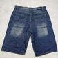 TAAPS Vintage Jeansshorts in Dunkelblau, Rückansicht