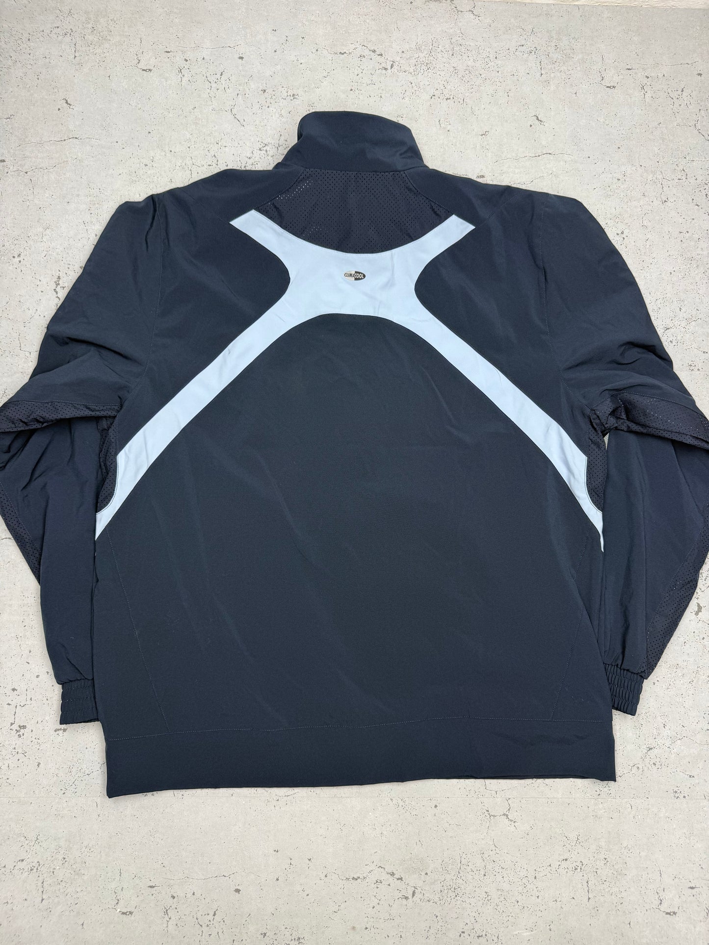 Adidas Vintage Clima365 Trainingsanzug in Navy, Größe L, Jacke Rückansicht