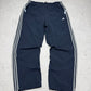 Adidas Vintage Clima365 Trainingsanzug in Navy, Größe L, Hose Vorderansicht