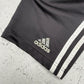 Adidas Snap Pants Vintage Trackpants in Schwarz, Größe L, Logo-Closeup