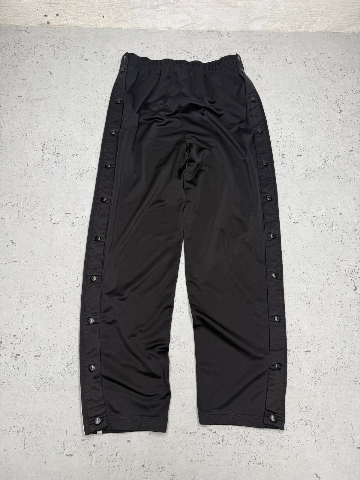 Adidas Snap Pants Vintage Trackpants in Schwarz, Größe L, Rückseite