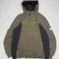 Jack Wolfskin Vintage Outdoorjacke in Oliv, Kids Größe 176, Vorderseite