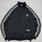 Adidas Ultrastar Trainingsjacke Vintage in Schwarz, Größe L, Vorderseite