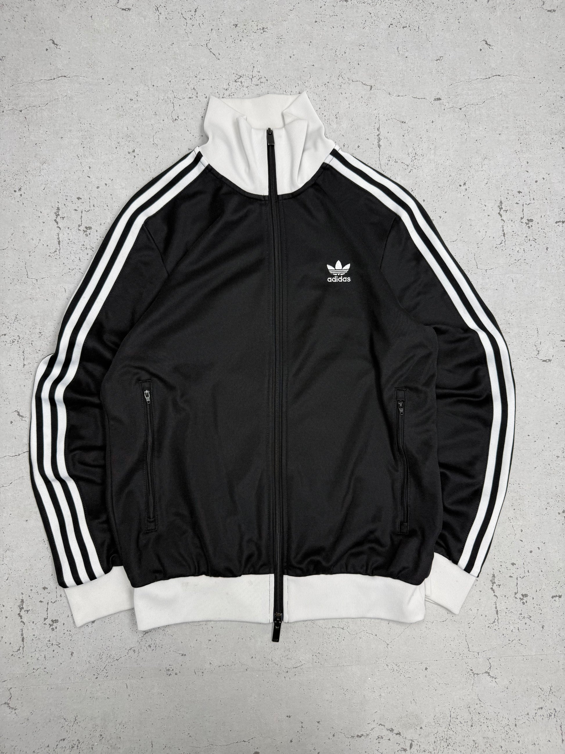 Adidas Originals Firebird Trainingsjacke in Schwarz, Größe M, Vorderansicht