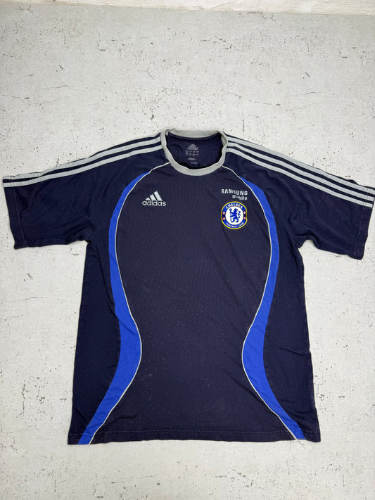Adidas FC Chelsea Vintage Shirt in Navy, Vorderseite