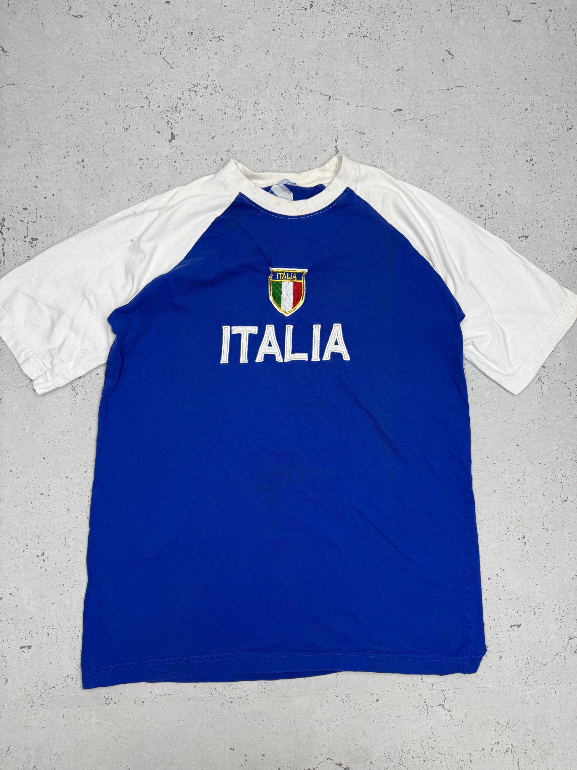Blu Mar Venezia Italia Vintage T-Shirt in Blau, Größe XL, Vorderansicht