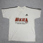 Adidas Bikila.com Vintage Eventshirt in Weiß, Vorderseite