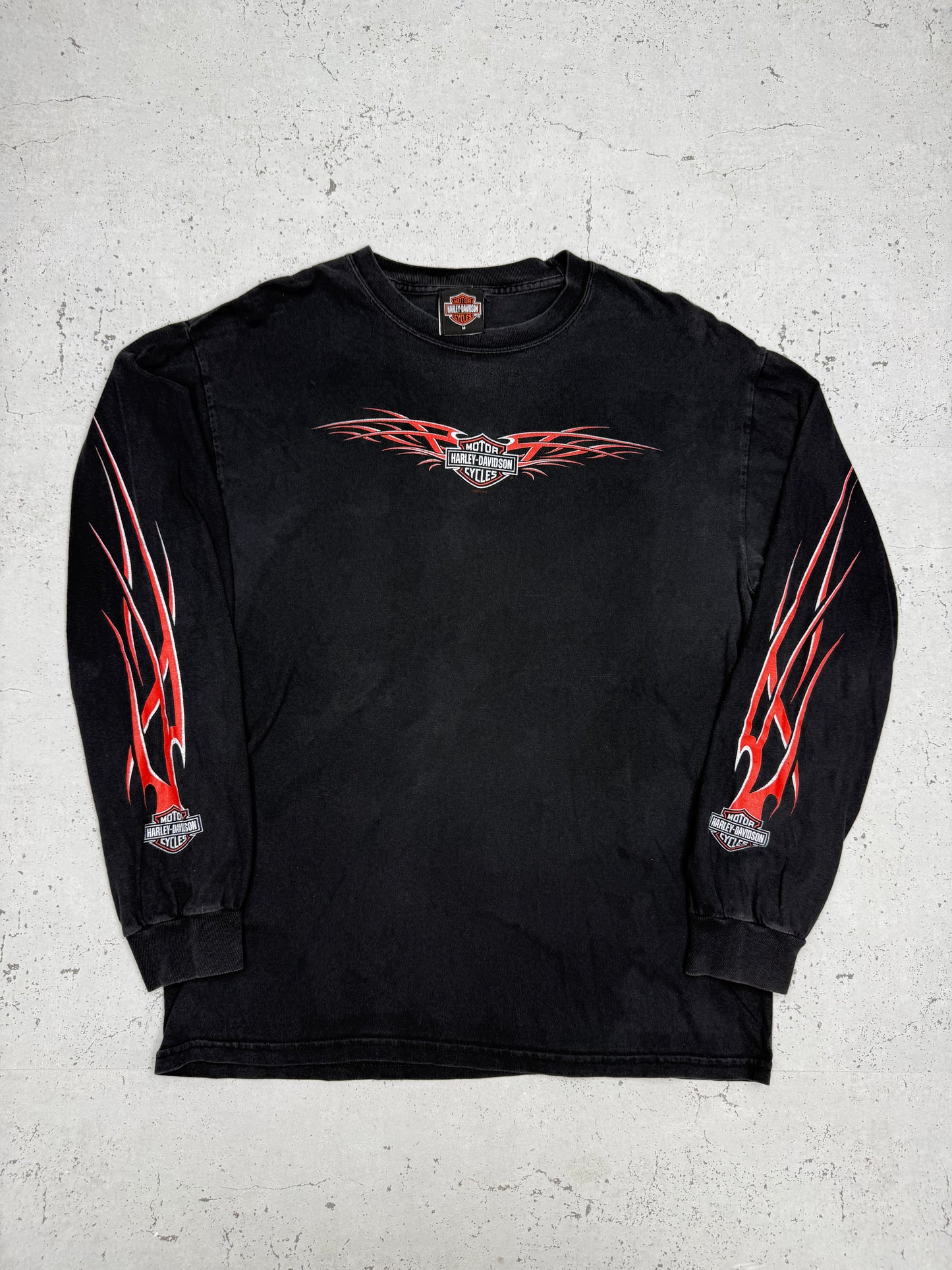 Harley-Davidson Vintage Longsleeve in Schwarz, Größe M, Vorderansicht