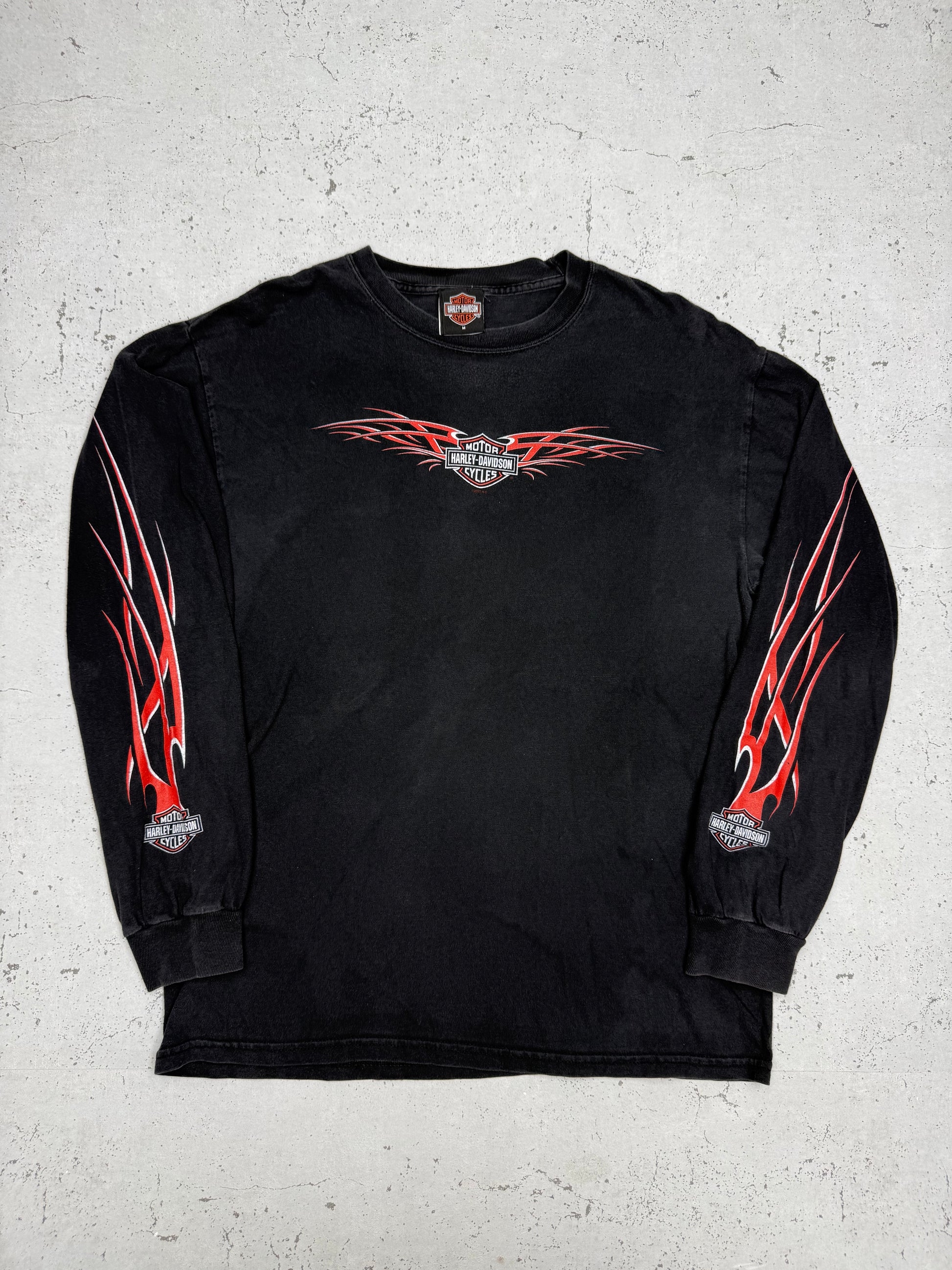 Harley-Davidson Vintage Longsleeve in Schwarz, Größe M, Vorderansicht