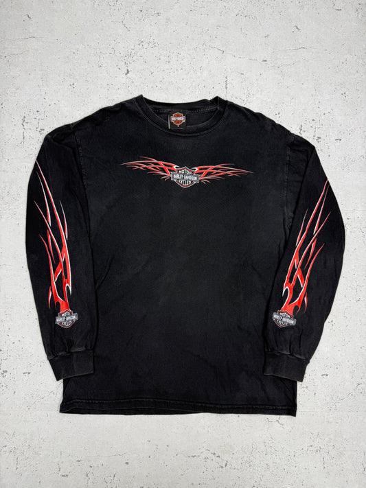 Harley-Davidson Vintage Longsleeve in Schwarz, Größe M, Vorderansicht