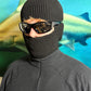 Schwarze Sport-Sonnenbrille • Futuristic Y2K Vibe