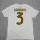EA7 Napoli Campioni d'Italia Vintage T-Shirt in Weiß, Größe XL, Rückansicht