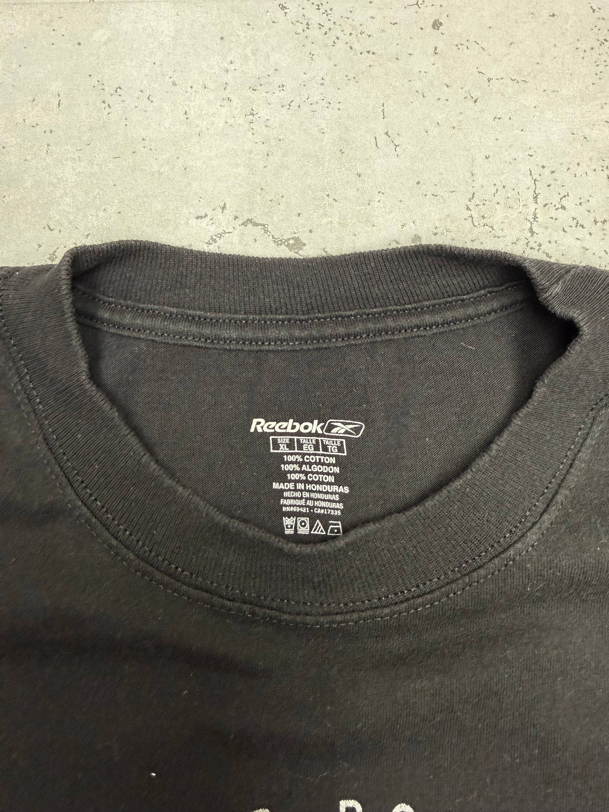 Reebok Steelers Vintage Super Bowl Shirt in Schwarz, Größe XL, Etikett