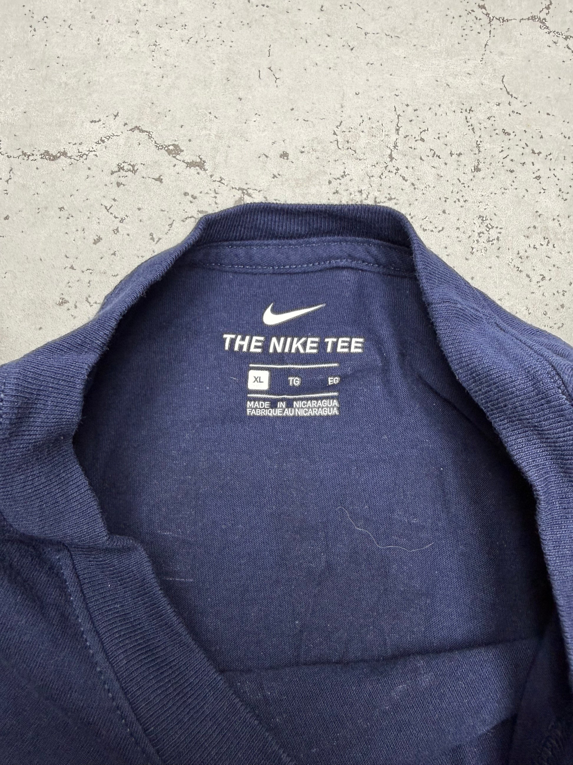 Nike Patriots Newton Vintage T-Shirt in Navy, Größe XL, Etikett