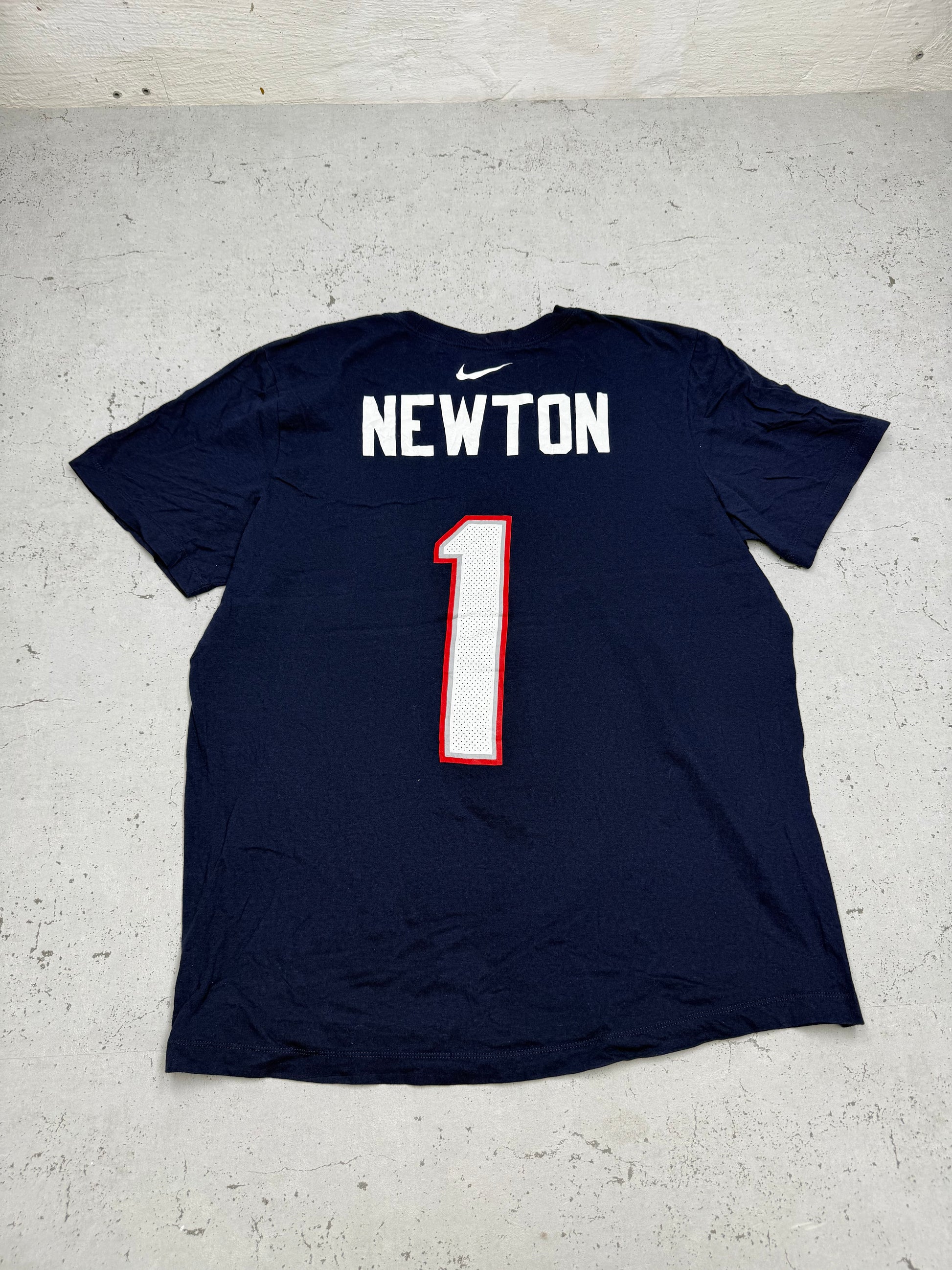 Nike Patriots Newton Vintage T-Shirt in Navy, Größe XL, Rückansicht