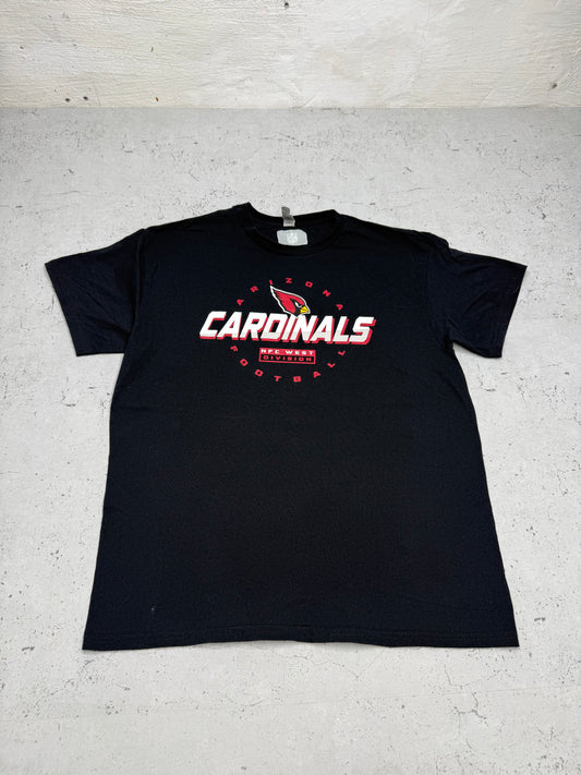 Arizona Cardinals Vintage T-Shirt in Schwarz, Vorderansicht