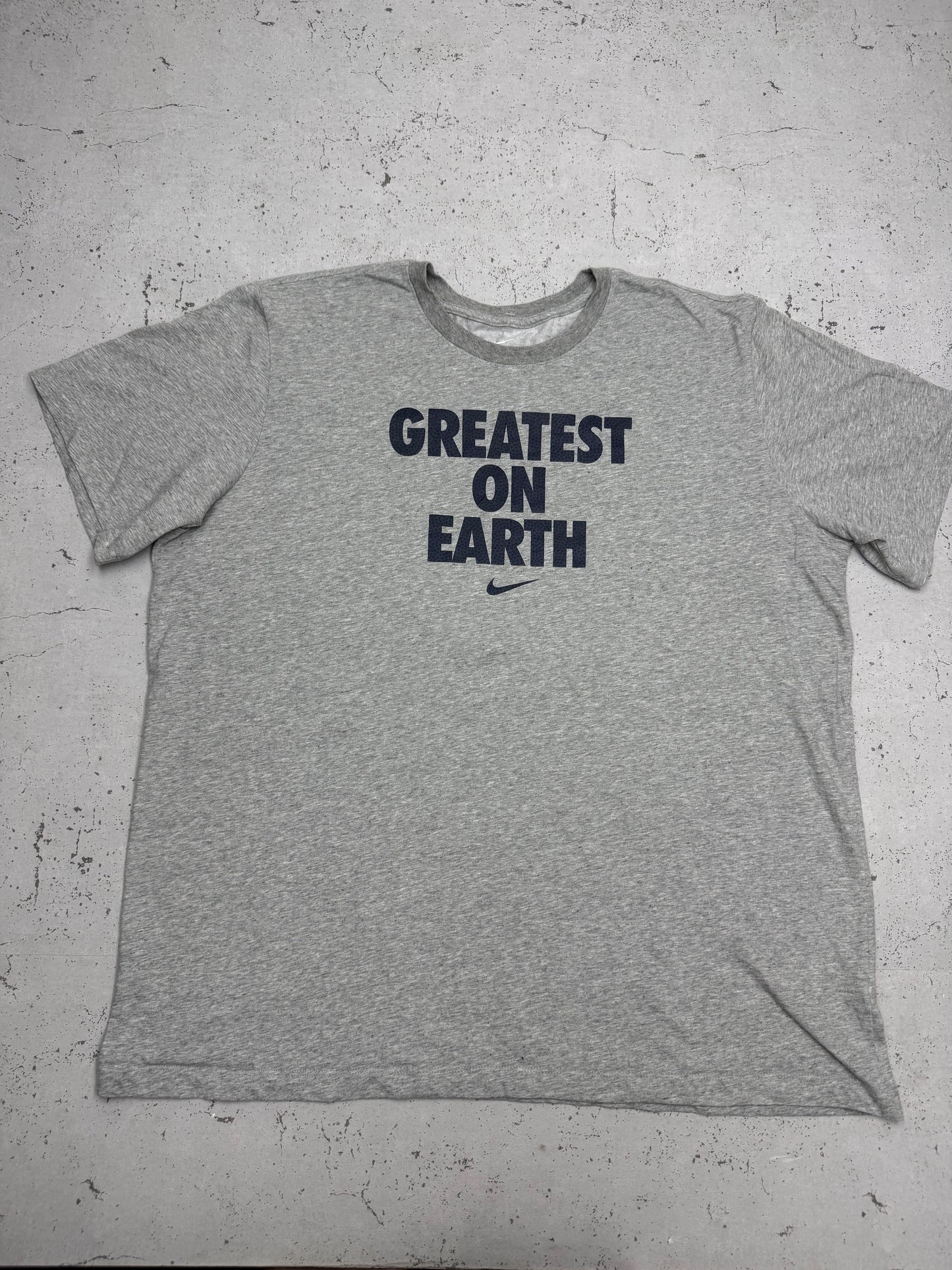 Nike Greatest On Earth Vintage T-Shirt in Grau, Größe XXL, Vorderansicht