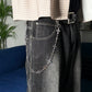 "Holy Drip" - Silberne Hosenkette mit Kreuzanhängern - Cross Chain Y2K Skater Streetwear