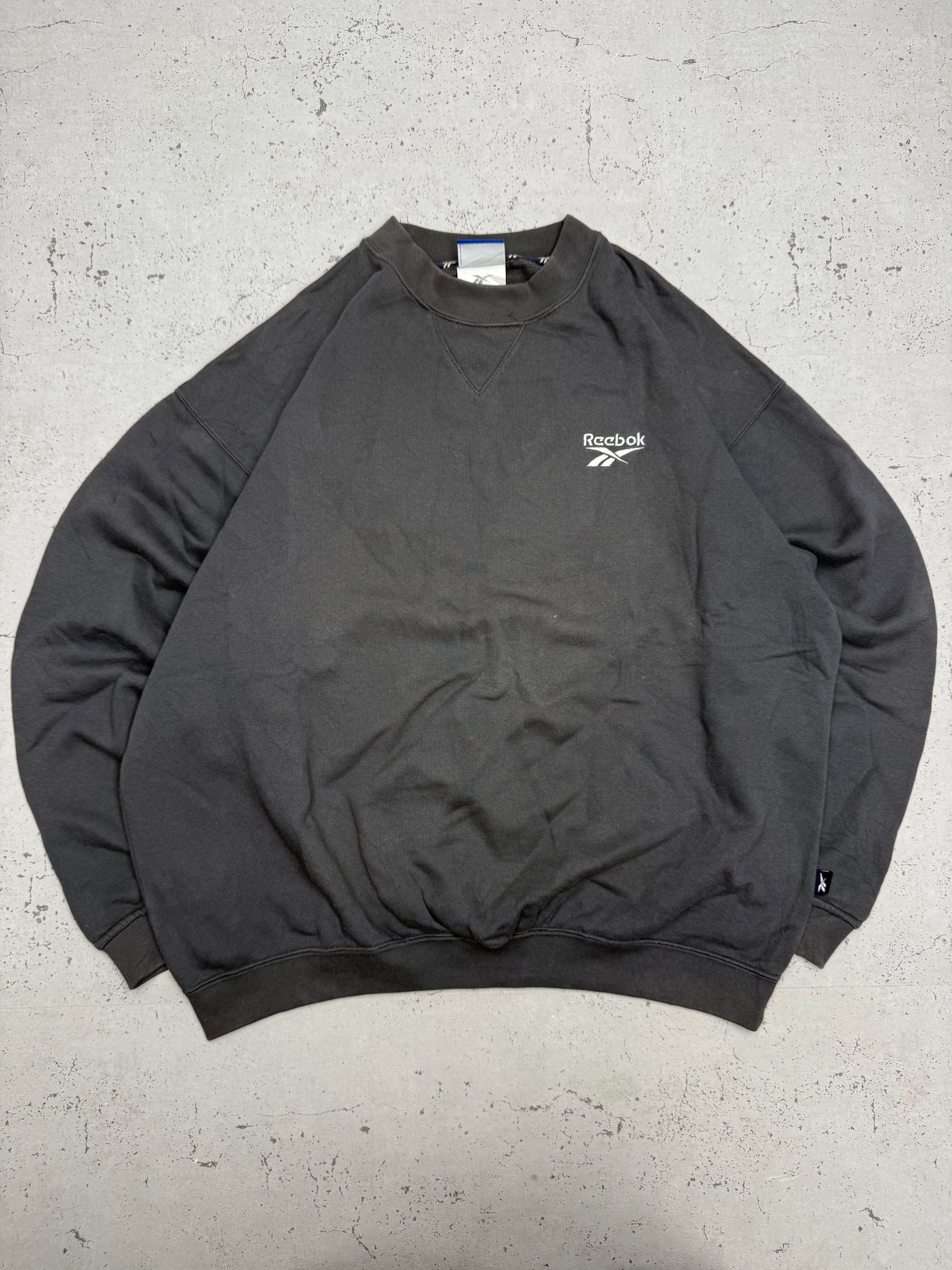 Reebok Vintage Sweatshirt in Anthrazit, Größe M, Vorderseite