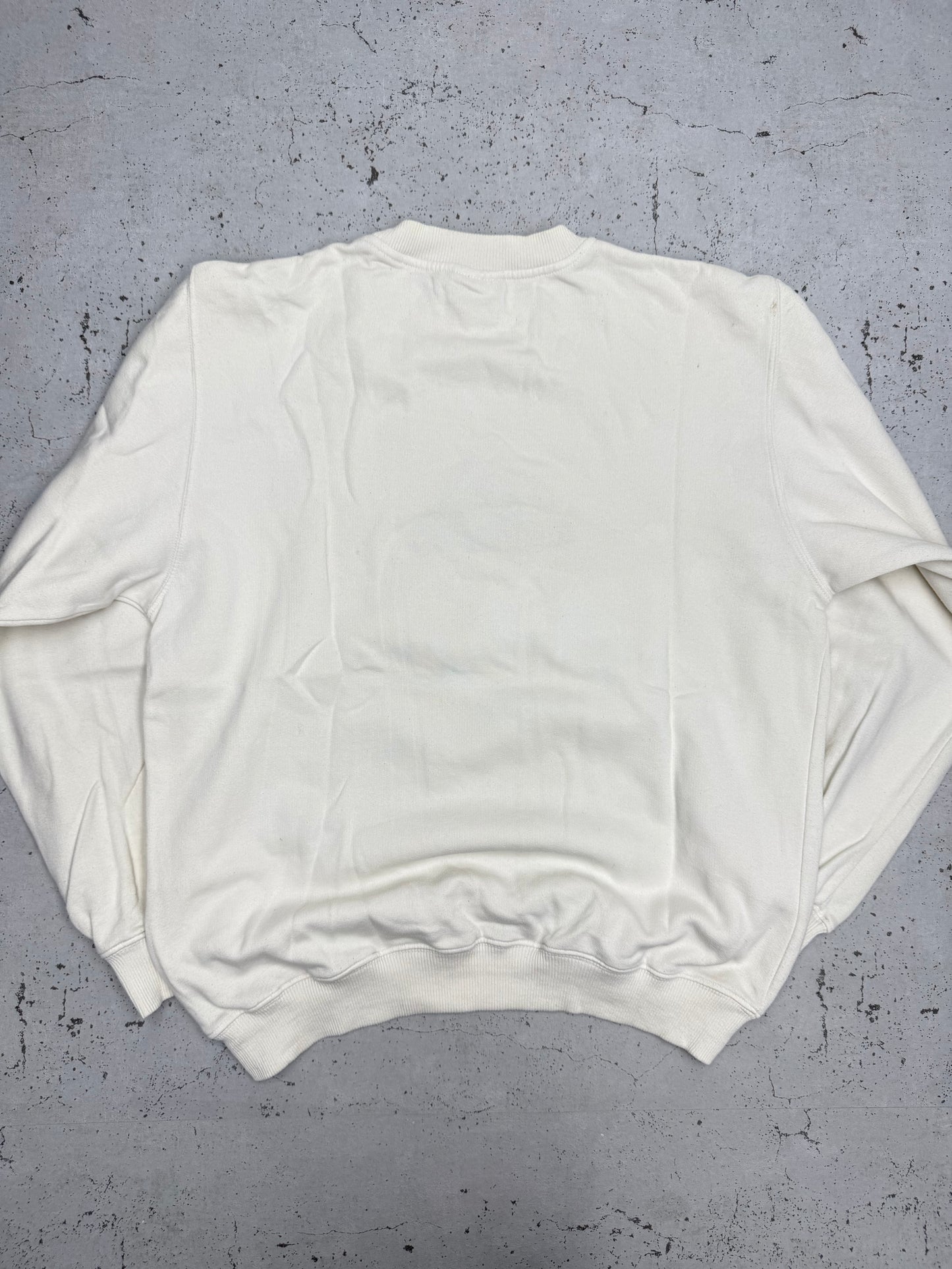 Adidas Vintage Sweatshirt in Weiß, Rückansicht