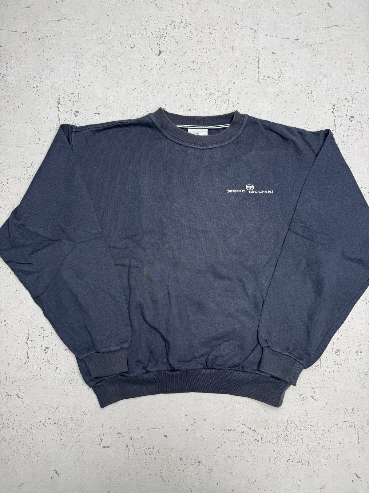 Sergio Tacchini Vintage Sweatshirt in Navy, Vorderseite