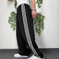 Adidas Snap Pants Vintage Trackpants in Schwarz, Größe L, Fitpic
