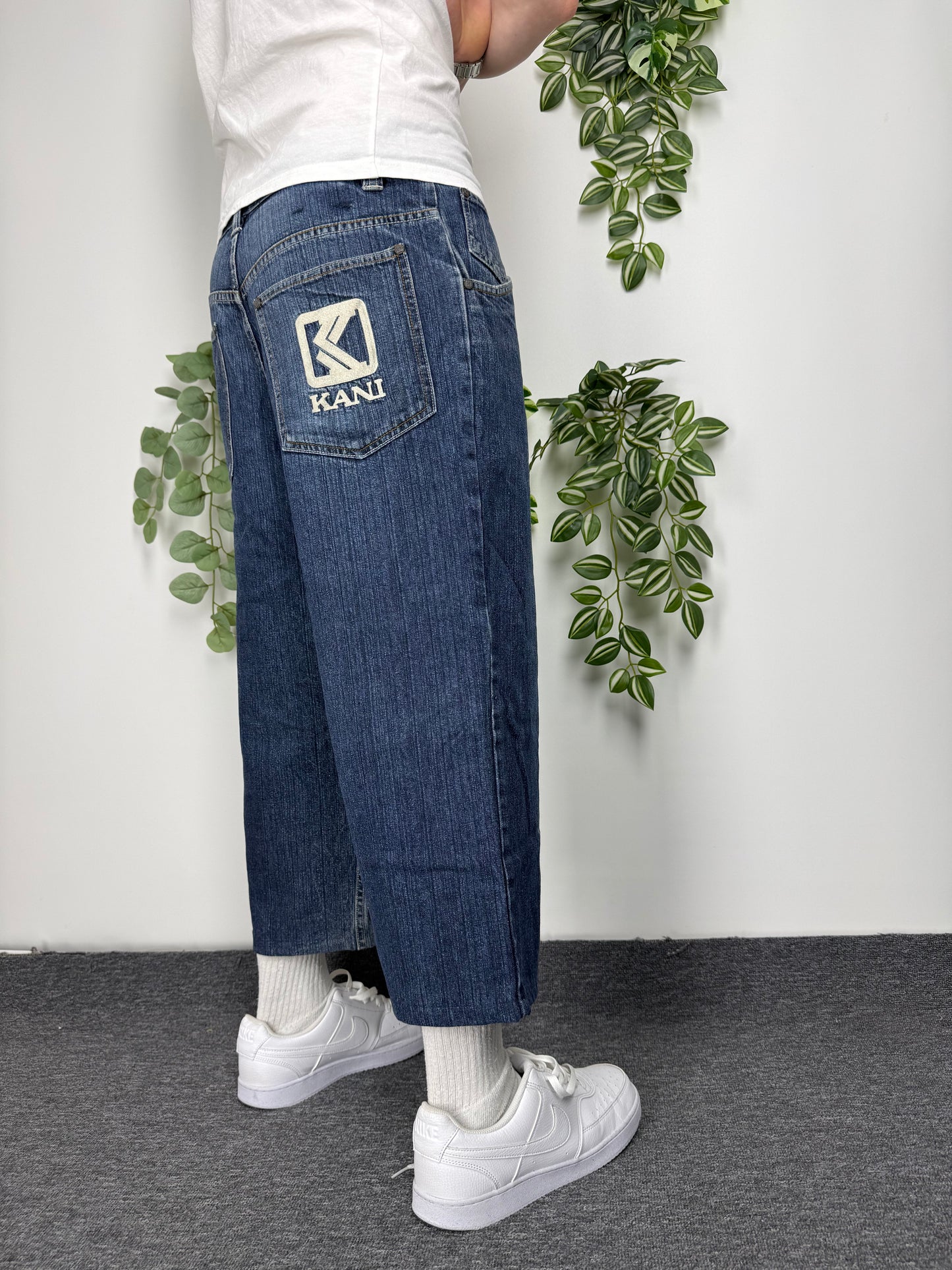 Karl Kani Jeans Vintage Baggy Fit in Blau, Größe W32/L32, Fitpic