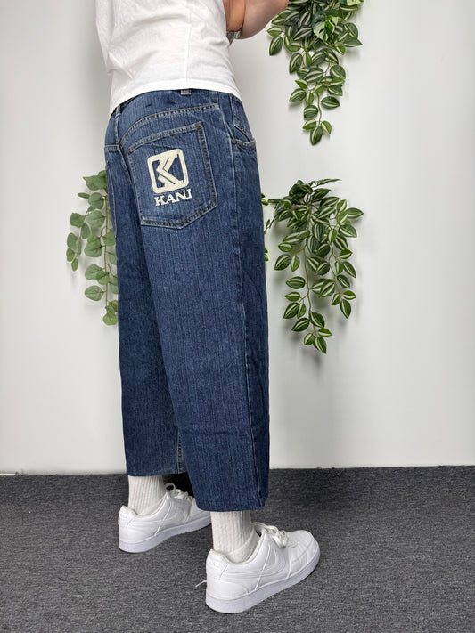 Karl Kani Jeans Vintage Baggy Fit in Blau, Größe W32/L32, Fitpic