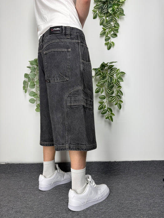 Fubu Vintage Cargo Shorts in Grau, Größe W36, Fitpic