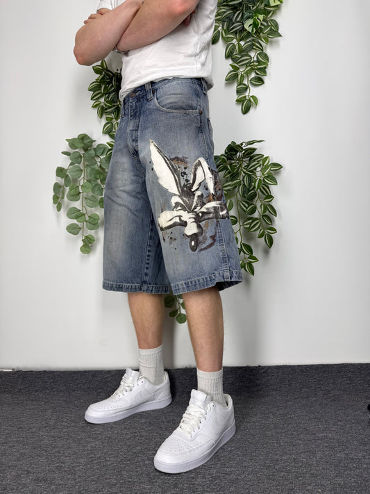 Lot29 Luxe Vintage Baggy Jeans-Shorts, Größe 32, Fitpic