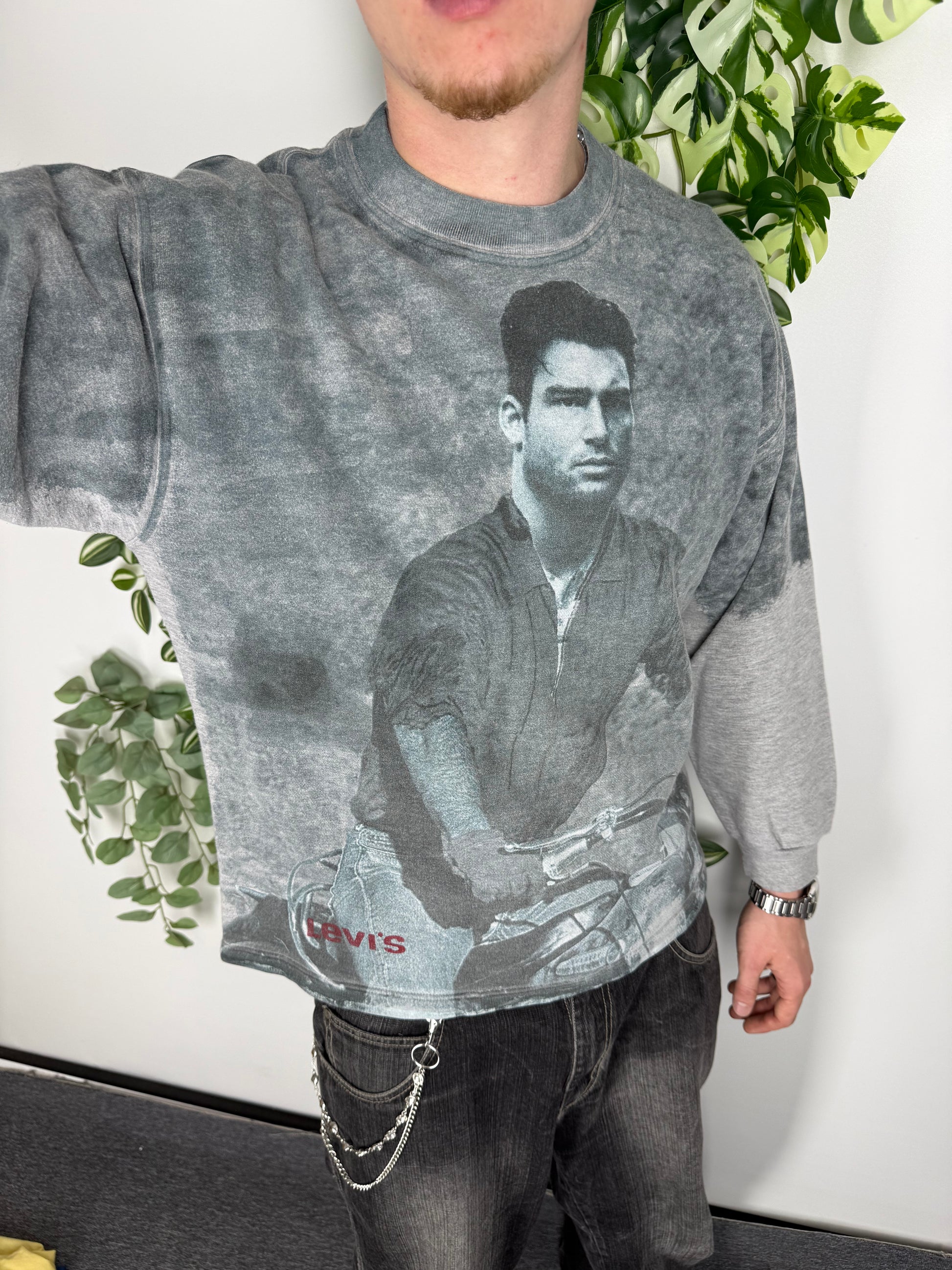 Levi's Vintage Foto-Print Sweatshirt in Grau, Fitpic