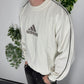 Adidas Vintage Sweatshirt in Weiß, Fitpic