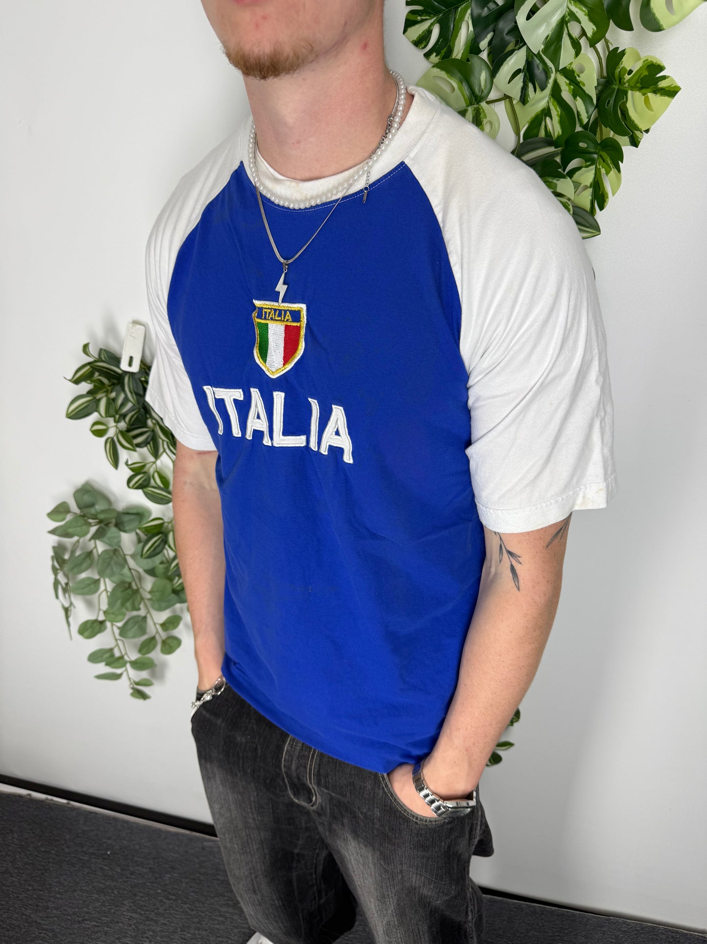 Blu Mar Venezia Italia Vintage T-Shirt in Blau, Größe XL, Fitpic