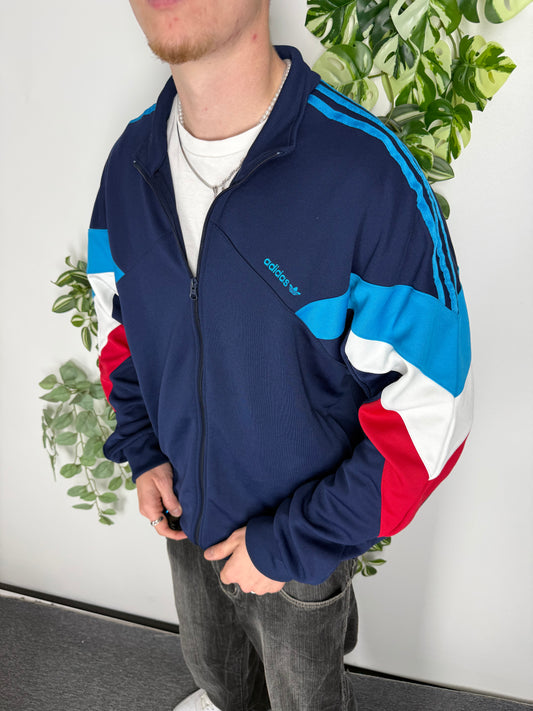 Adidas Vintage Trackjacket in Navy, Größe L, Fitpic