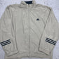 Adidas Trainingsjacke Creme Vorderseite flach