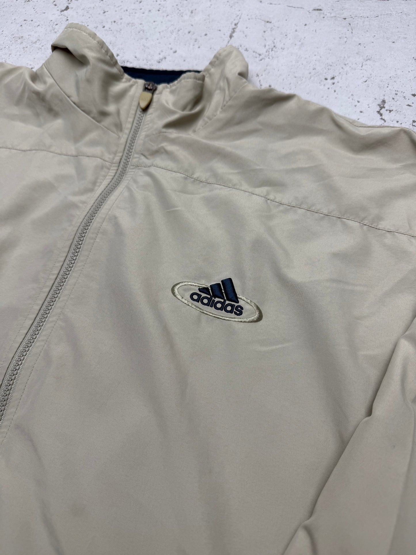 Adidas Trainingsjacke Creme Logo Detail