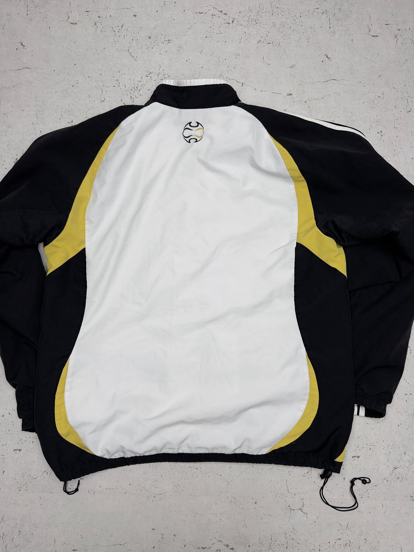 Adidas Trainingsjacke Schwarz Gelb Rückseite