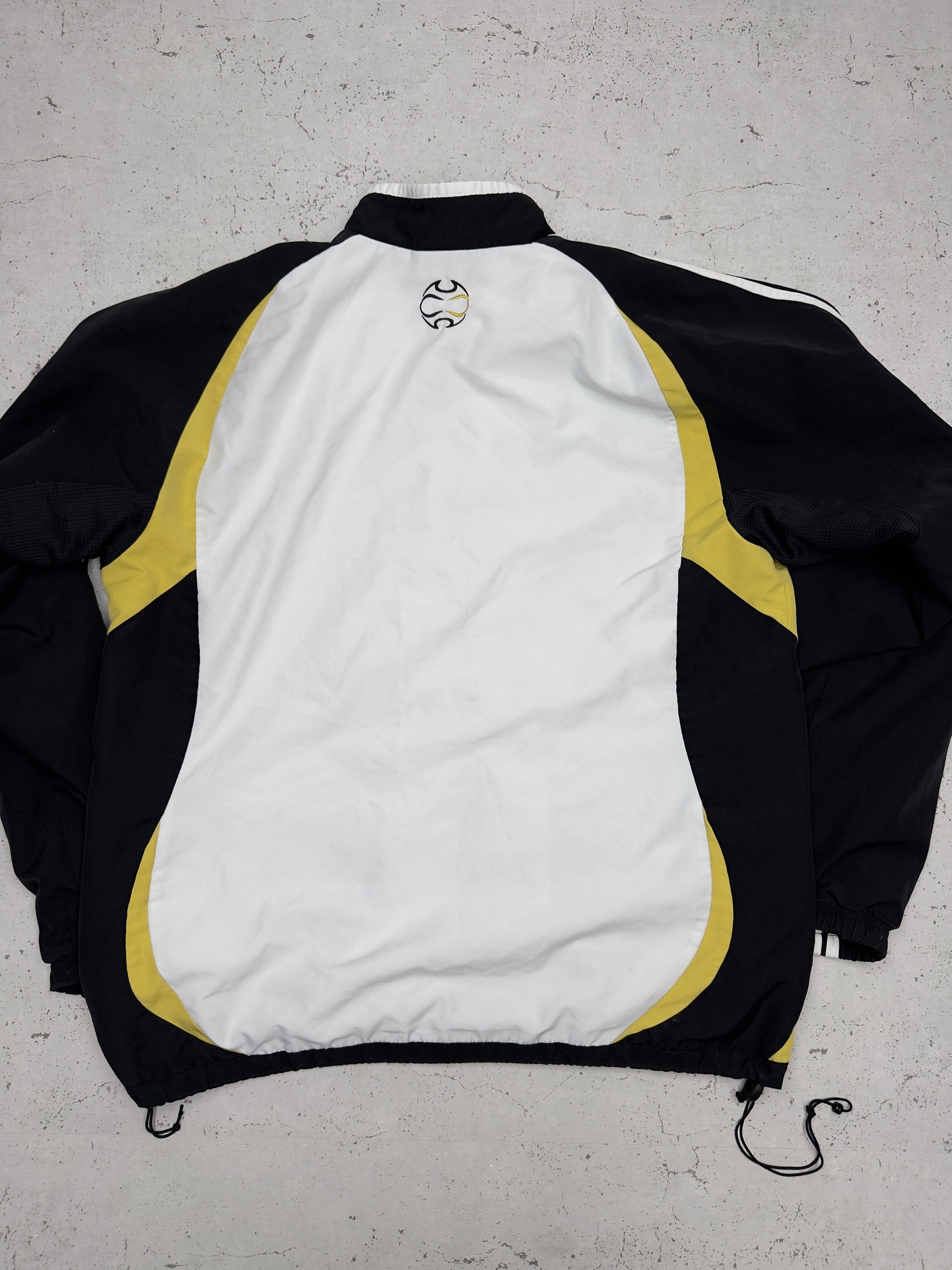 Adidas Trainingsjacke Schwarz Gelb Rückseite