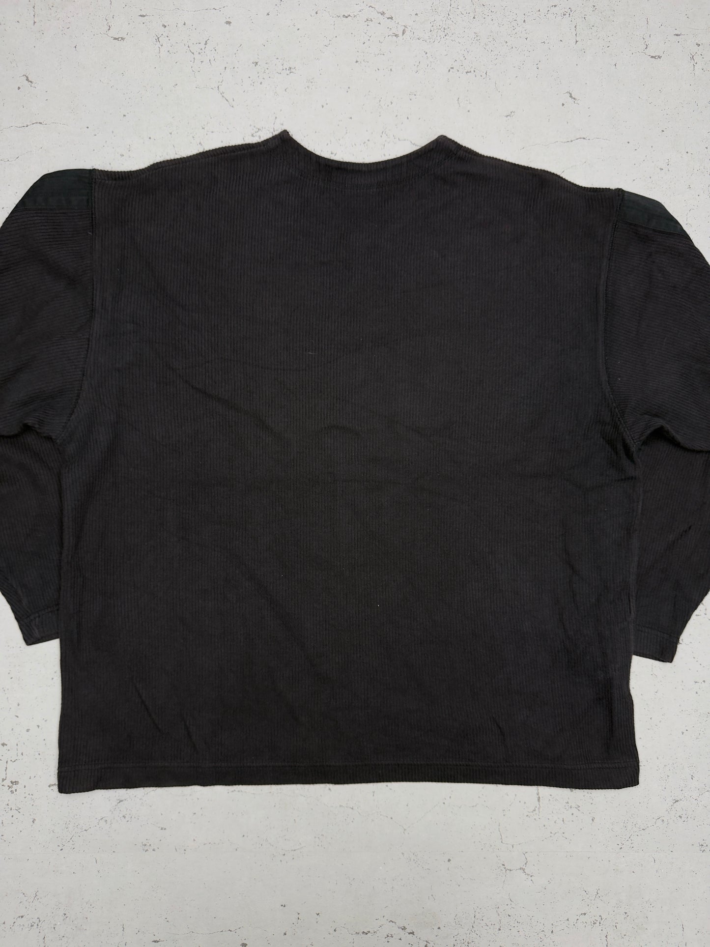 Nike vintage Sweatshirt Sweater Knitweat V-Neck schwarz washed XL
