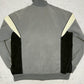 Adidas vintage Zipper Sweatshirt Jacke Velour Samt grau XL