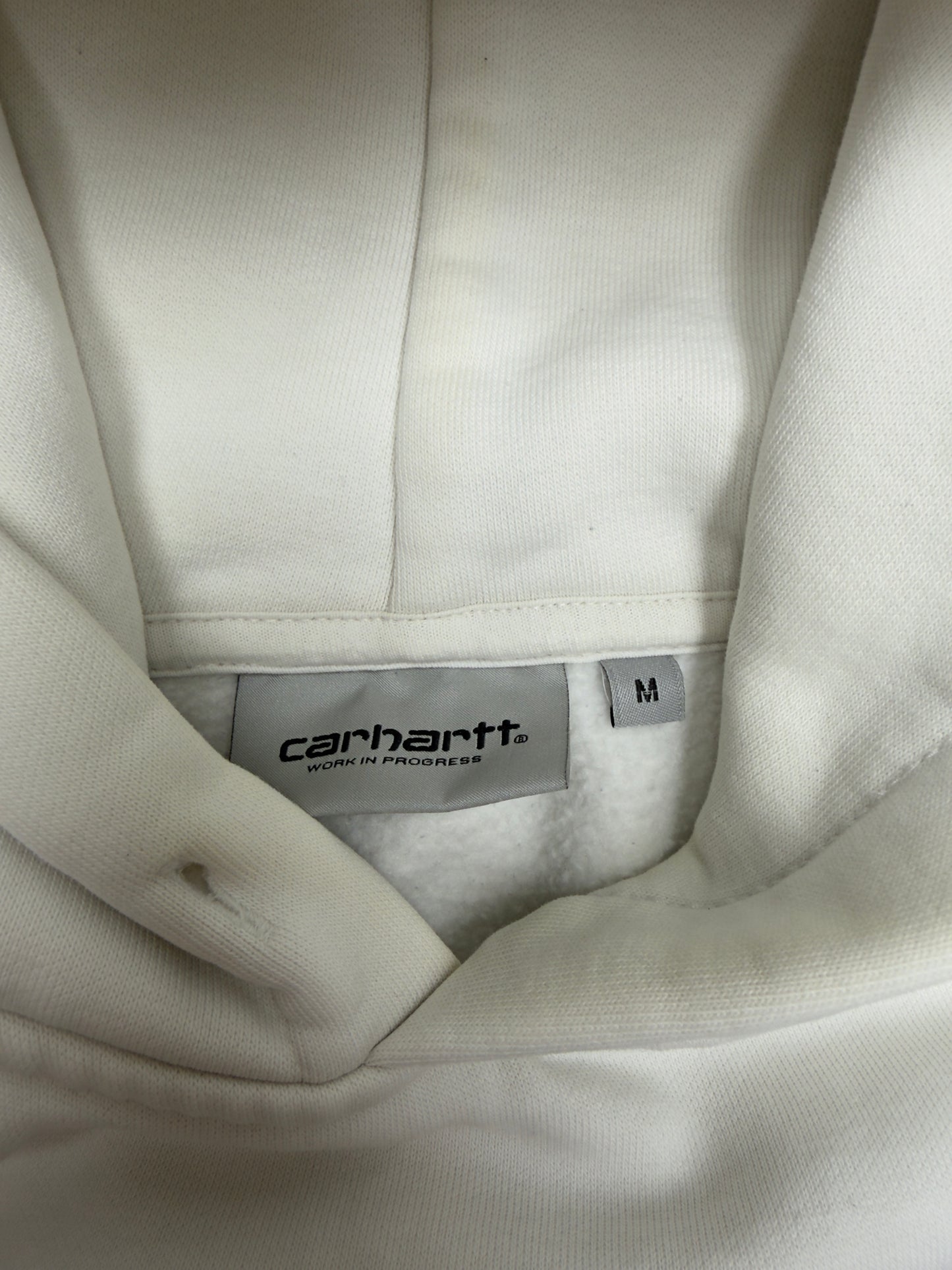 Carhartt Hoodie Creme Etikett