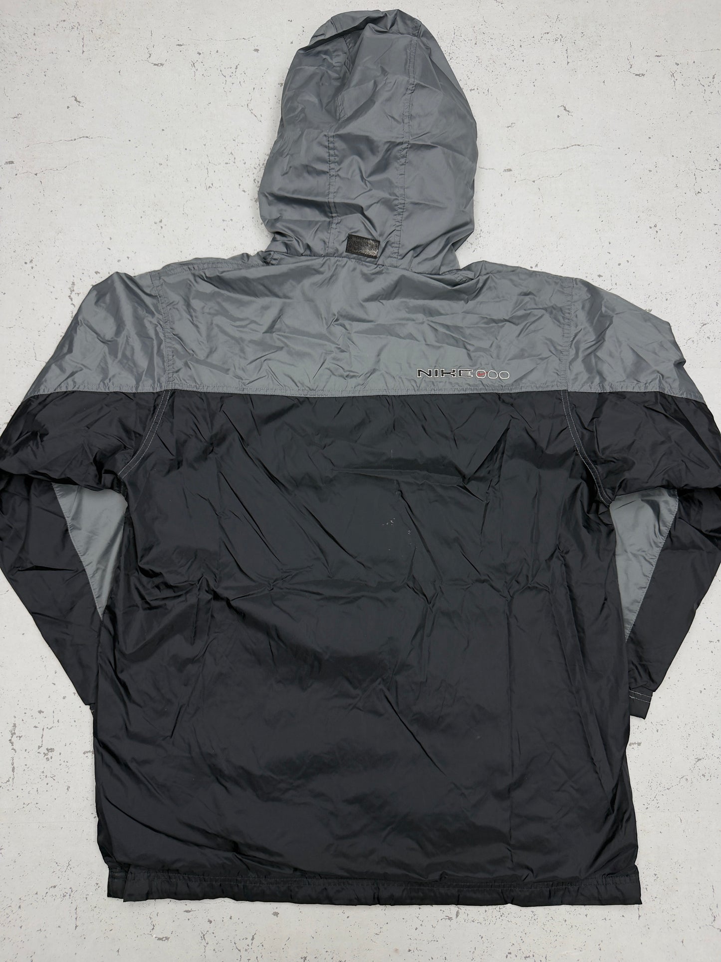Nike vintage Windbreaker Trackjacket Jacke grau schwarz L