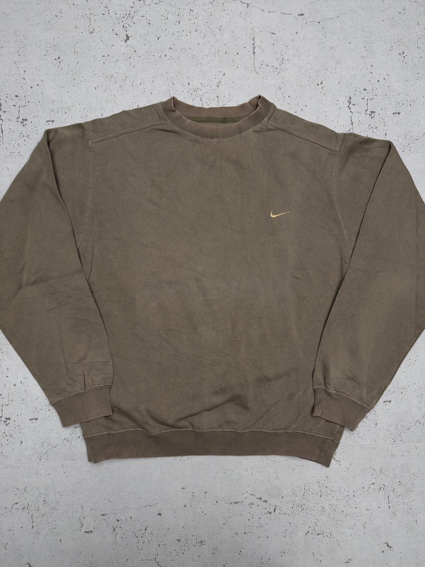 Nike Vintage Sweatshirt Khaki – Frontansicht flach