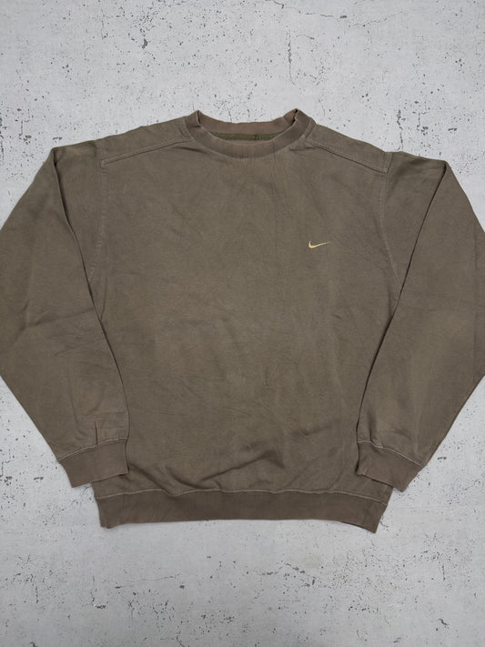 Nike Vintage Sweatshirt Khaki – Frontansicht flach