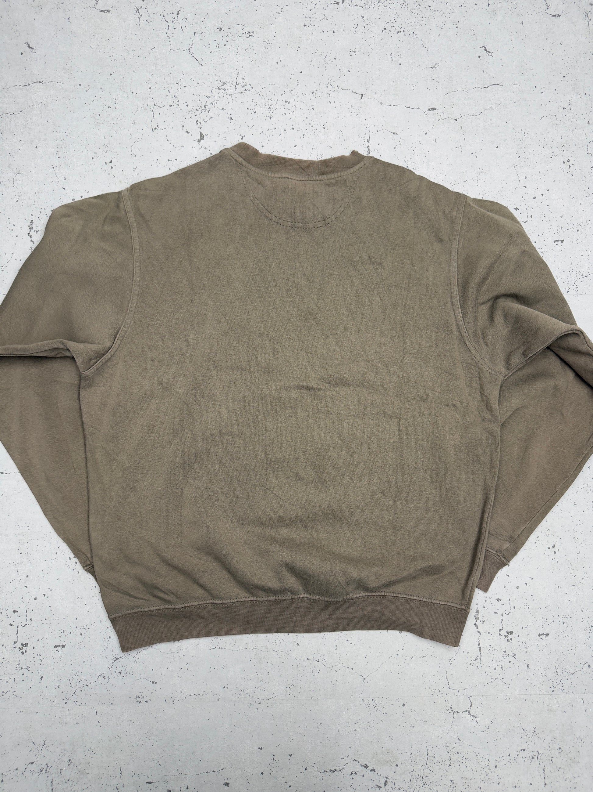 Nike Vintage Sweatshirt Khaki – Rückenansicht flach